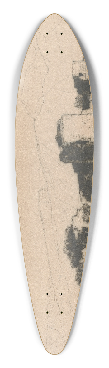 David Young Cameron - Inverlochy 39.3 inch art pintail longboard deck