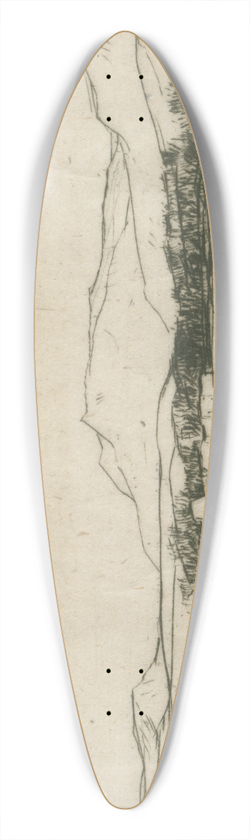 David Young Cameron - Loch-an-Dorb 39.3 inch art pintail longboard deck