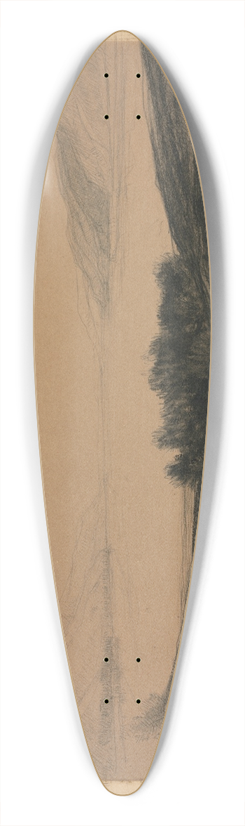 David Young Cameron - Loch Ness, Scotland 39.3 inch art pintail longboard deck