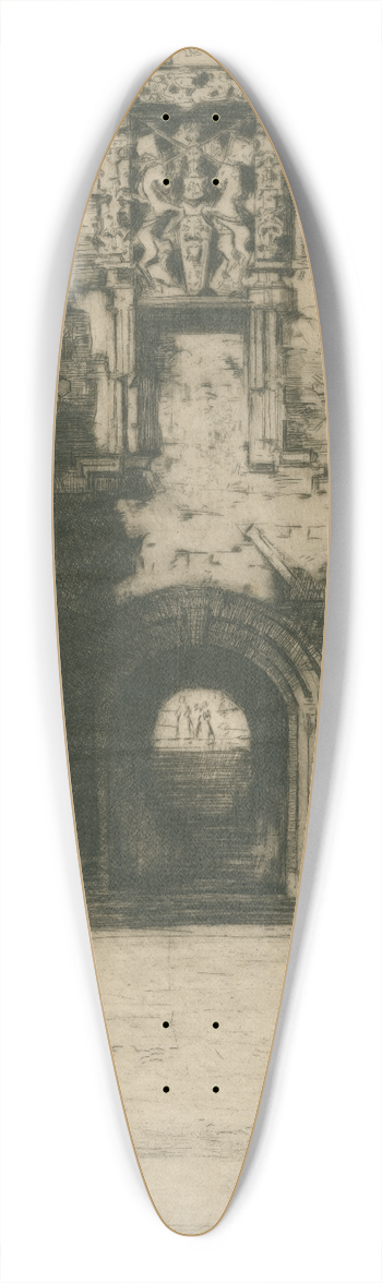 David Young Cameron - Mars Work, Stirling 39.3 inch art pintail longboard deck