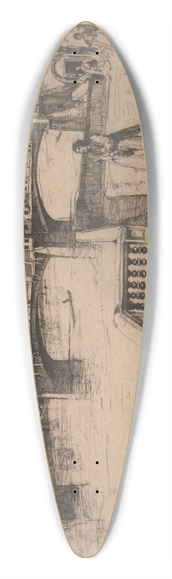 David Young Cameron - Ponte Vecchio 39.3 inch art pintail longboard deck