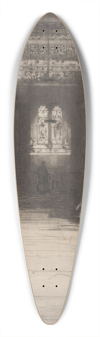 David Young Cameron - Rosslyn Chapel 39.3 inch art pintail longboard deck