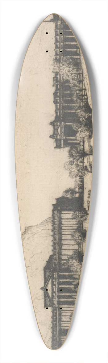 David Young Cameron - Royal Scottish Academy 39.3 inch art pintail longboard deck