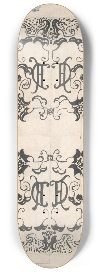 Carel Adolph Lion Cachet - Ontwerp voor een omslag voor een uitgave van Honor Daumier en Erich Klossowski (Mnchen 1908) 8.25 inch art skate deck