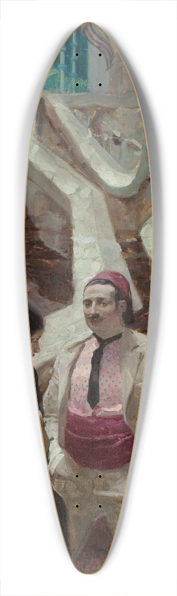 Dean Cornwell - City of Temptation 39.3 inch art pintail longboard deck