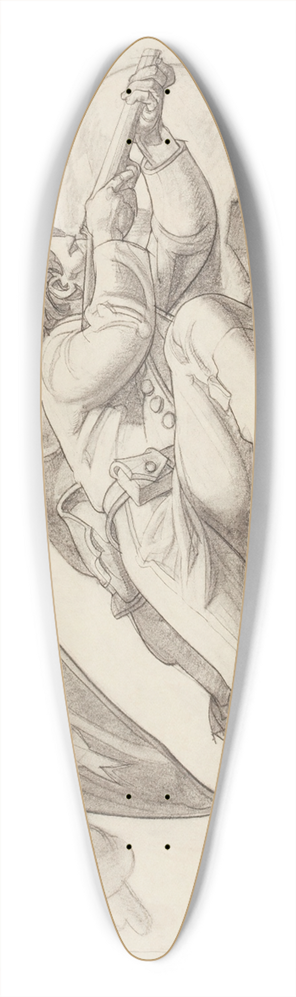 Dean Cornwell - Nashville 39.3 inch art pintail longboard deck