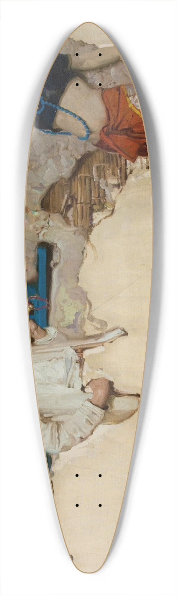 Dean Cornwell - The Man at the Crossroads 39.3 inch art pintail longboard deck