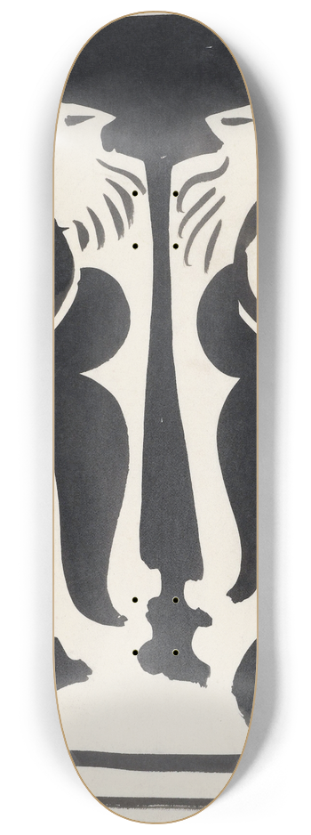 Carel Adolph Lion Cachet - Ontwerp voor een vaas met leeuwenmotief 8.25 inch art skate deck