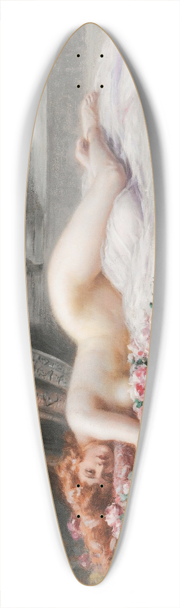 Delphin Enjolras - Nu Allong 39.3 inch art pintail longboard deck