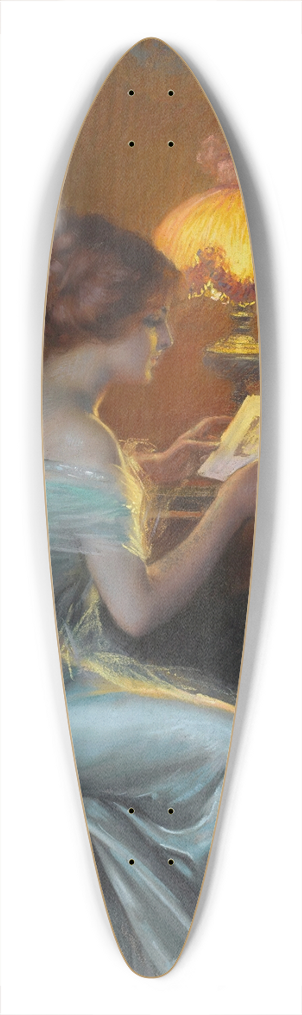 Delphin Enjolras - Rverie 39.3 inch art pintail longboard deck