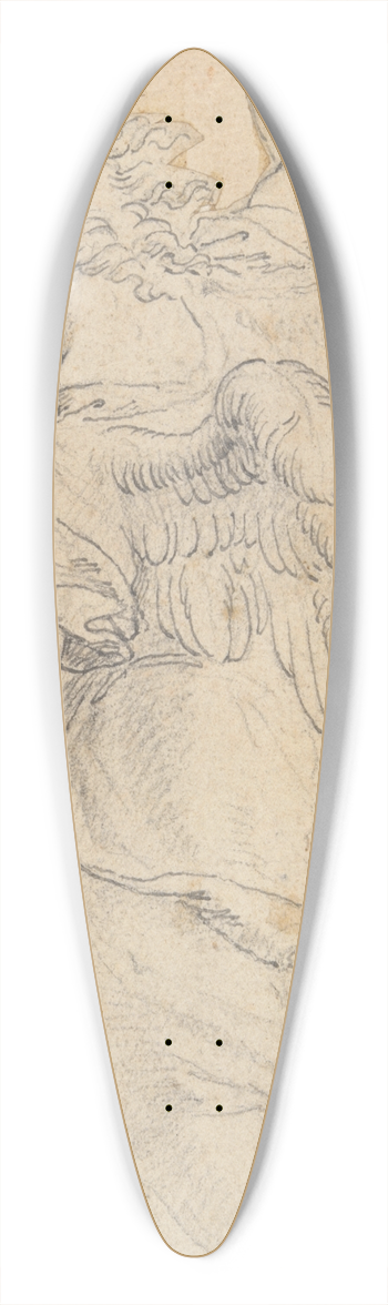 Denys Calvaert - Study of anAngel 39.3 inch art pintail longboard deck