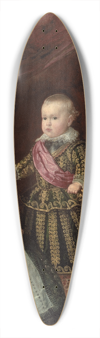 Diego Velzquez - Don Baltasar Carlos with a Dwarf 39.3 inch art pintail longboard deck