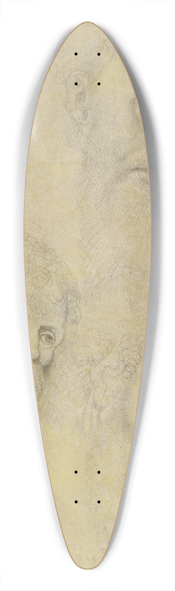 Dieric Bouts - Studienblatt; Drei Apostelkpfe 39.3 inch art pintail longboard deck