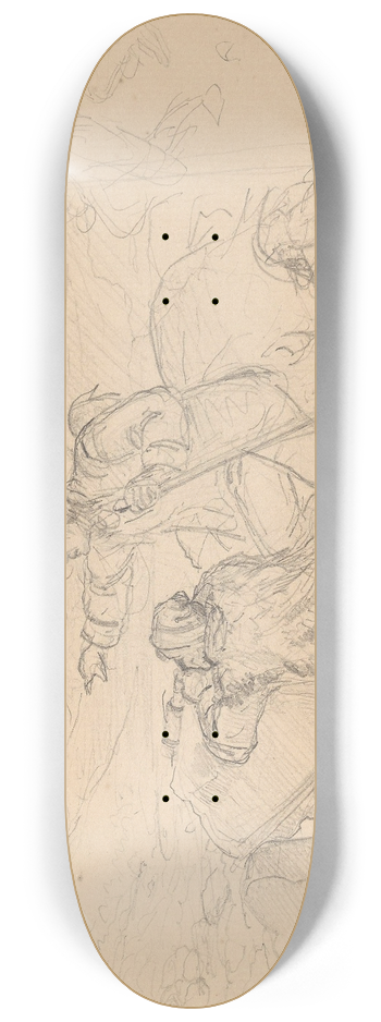 Adolph Tidemand - Jegere 8.25 inch art skate deck