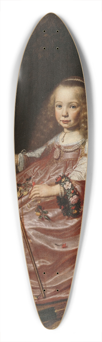 Dirck Dircksz. van Santvoort - Portrait of Clara Alewijn 39.3 inch art pintail longboard deck