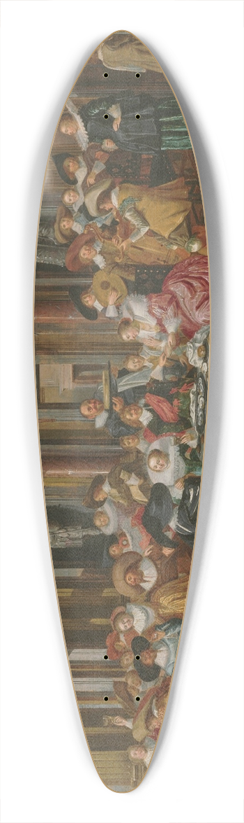 Dirck Hals - A merry company in a palatial interior, with musicians and tric-trac players 39.3 inch art pintail longboard deck