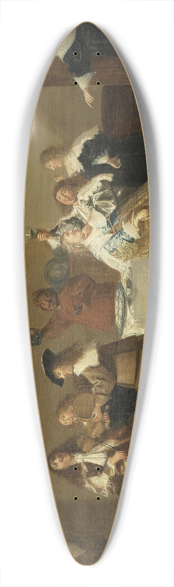 Dirck Hals - Tavern Scene 39.3 inch art pintail longboard deck