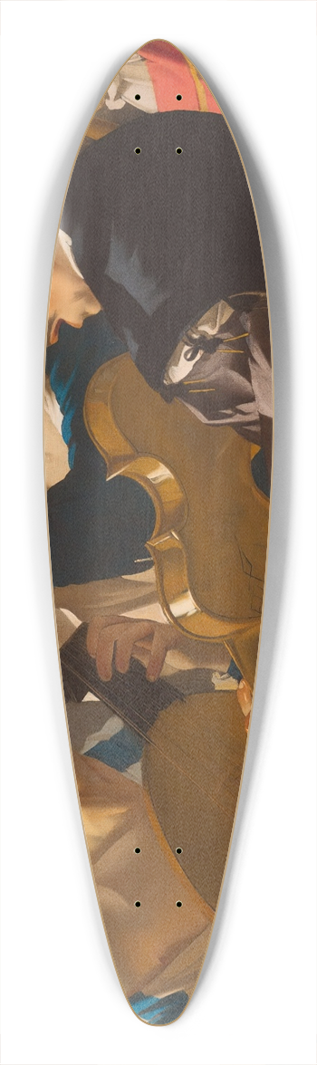 Dirck Van Baburen - The Concert 39.3 inch art pintail longboard deck