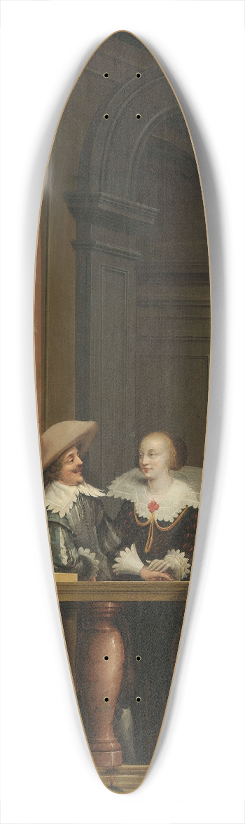 Dirck Van Delen - A Seven-Part Decorative Sequence; An Outdoor Stairway 39.3 inch art pintail longboard deck