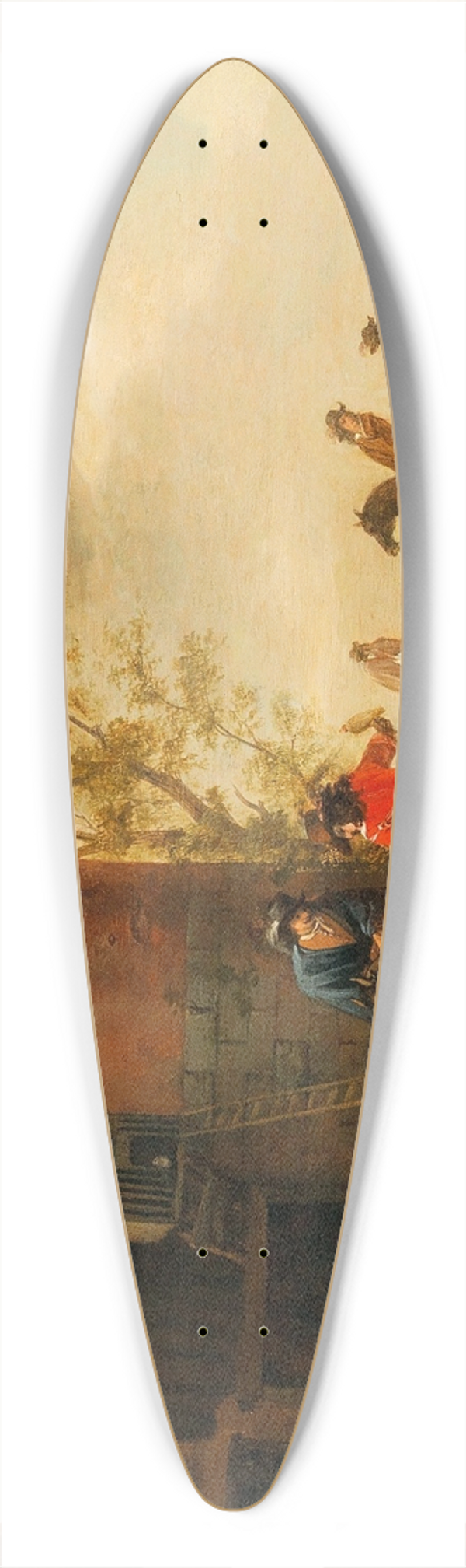 Dirk Stoop - The departure for the hunt 39.3 inch art pintail longboard deck