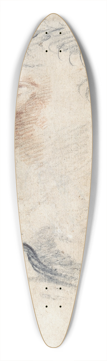 Domenico Maria Canuti - Study for the Head of a Faun 39.3 inch art pintail longboard deck