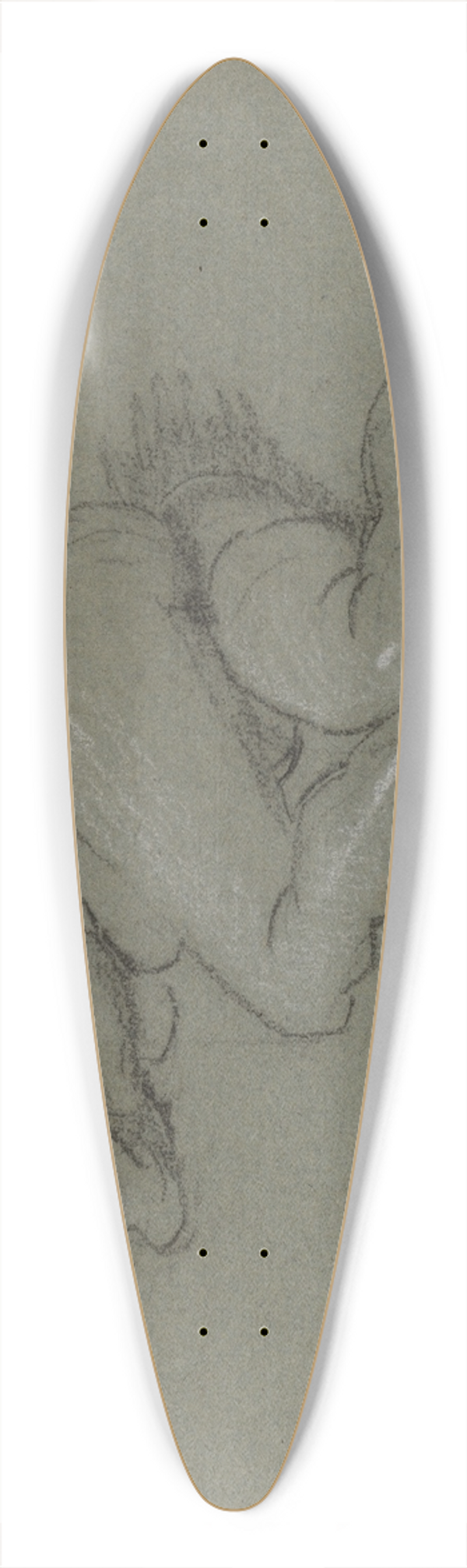 Domenico Tintoretto - Reclining Female Nude 39.3 inch art pintail longboard deck