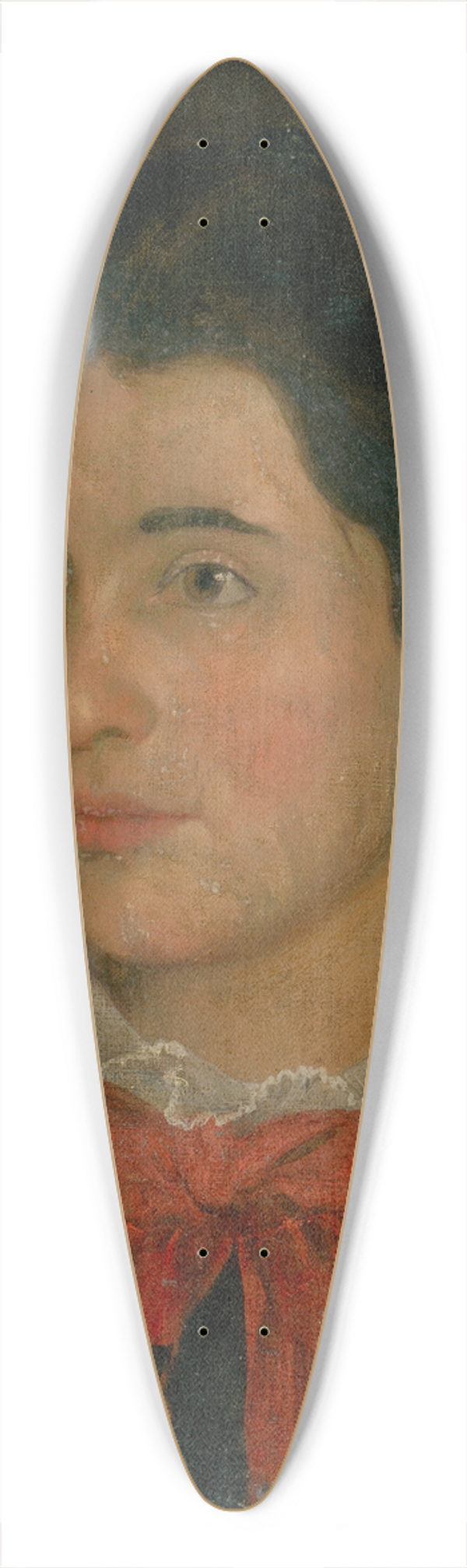Dominik Skuteck - Portrait of Ceclia Lwy 39.3 inch art pintail longboard deck