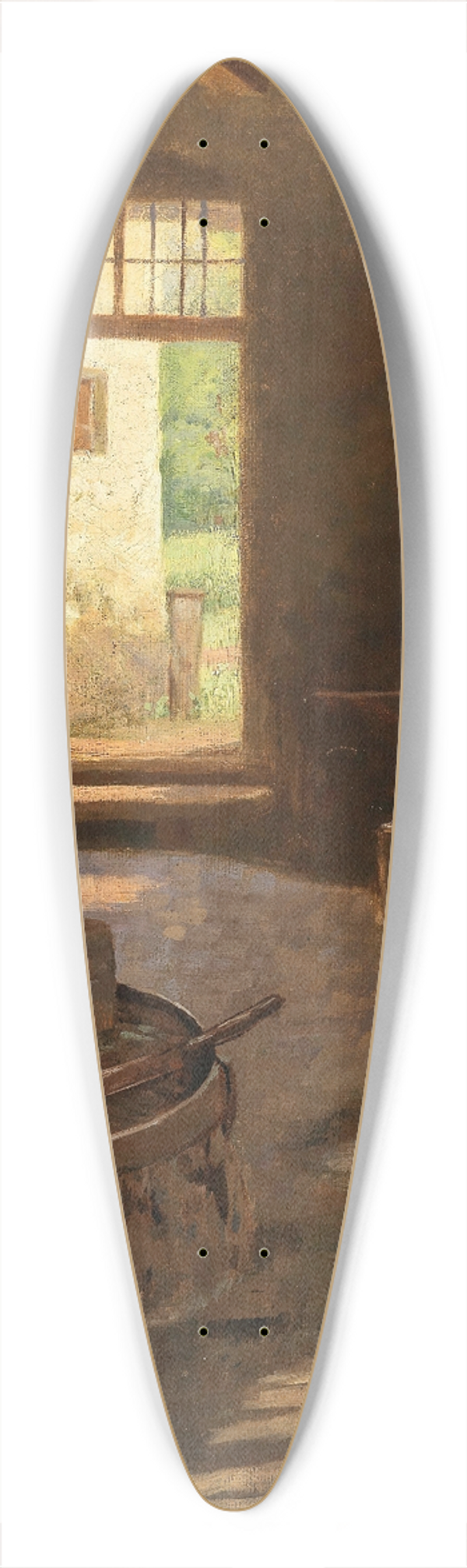 Dominik Skutetzky - A View from the Smithy 39.3 inch art pintail longboard deck