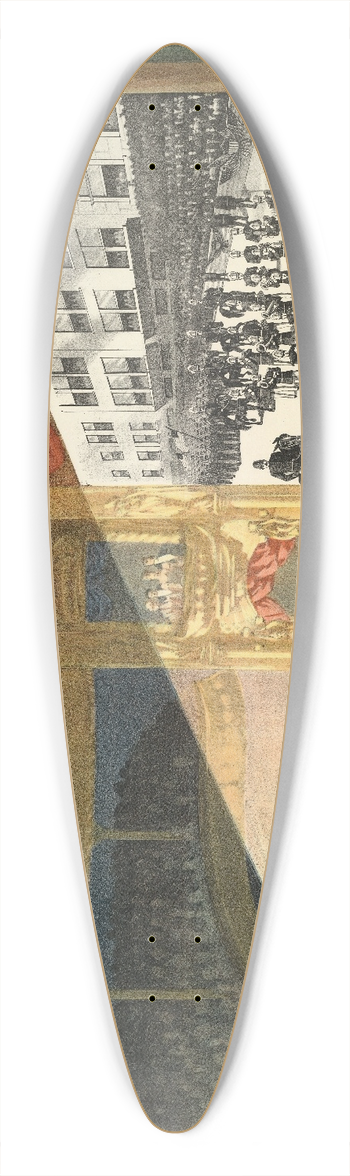 Donaldson Lith. Co - American Entertainment Co. 39.3 inch art pintail longboard deck