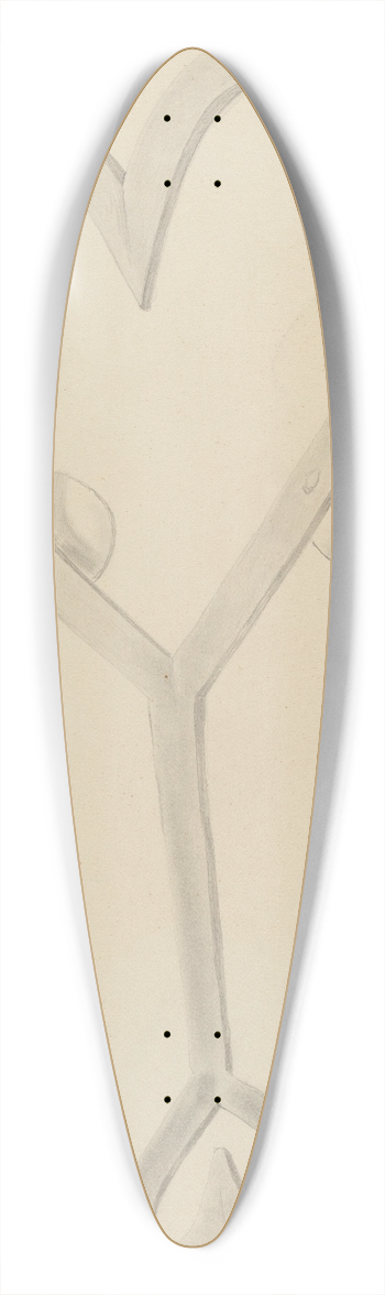 Donald Streeter - Trivet 39.3 inch art pintail longboard deck