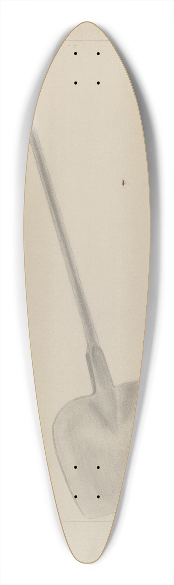 Donald Streeter - Wrought Iron Fireplace Shovel 39.3 inch art pintail longboard deck