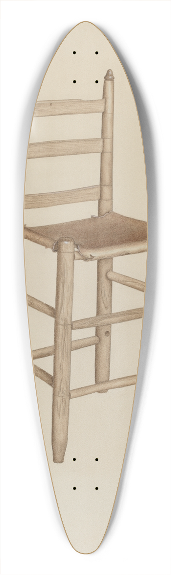 Dorothy Johnson - Hide-bottom High-seat Chair 39.3 inch art pintail longboard deck