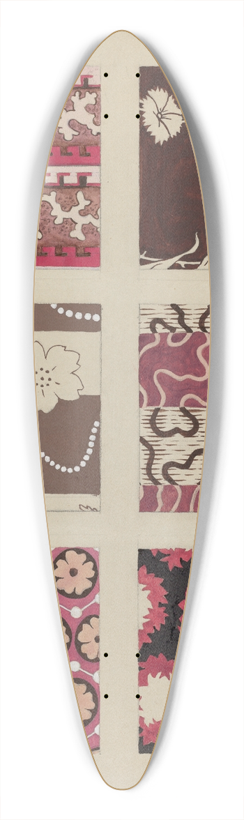 Dorothy Posten - Materials from Quilt 39.3 inch art pintail longboard deck