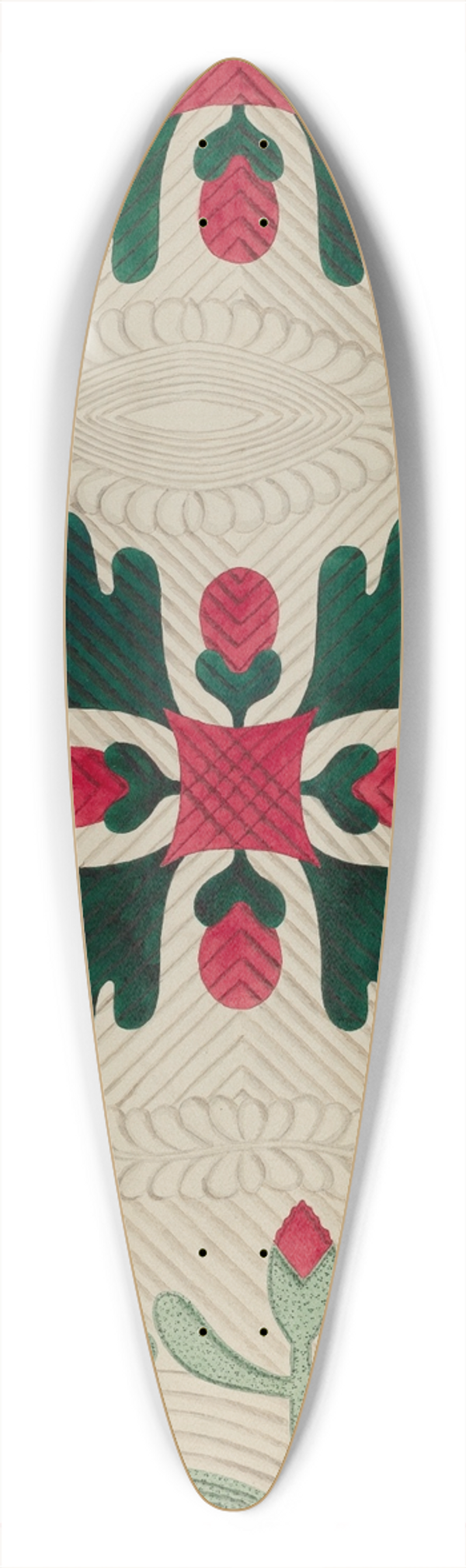 Dorothy Posten - Quilt 39.3 inch art pintail longboard deck