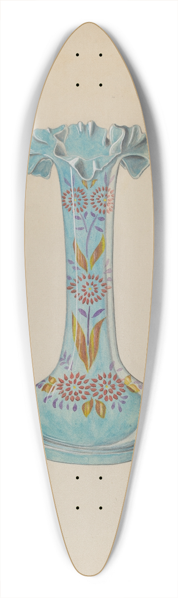 Dorothy Posten - Vase 39.3 inch art pintail longboard deck