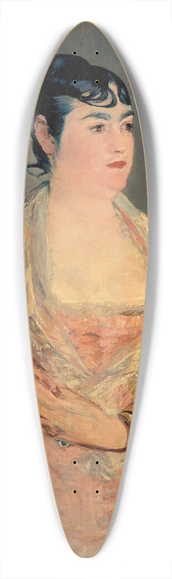 douard Manet - Lady In Pink 39.3 inch art pintail longboard deck