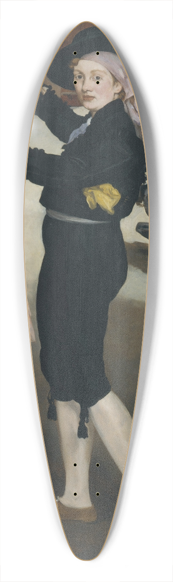 douard Manet - Mademoiselle V. . . in the Costume of an Espada 39.3 inch art pintail longboard deck