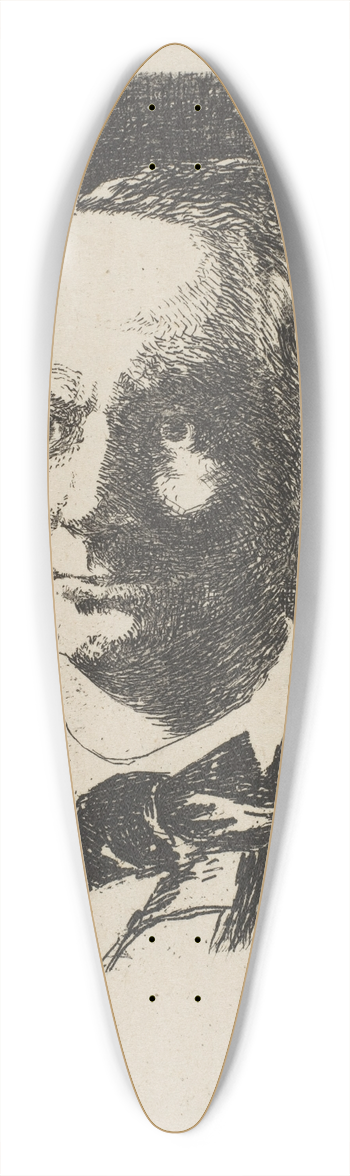 douard Manet - Portrait of Charles Baudelaire 39.3 inch art pintail longboard deck