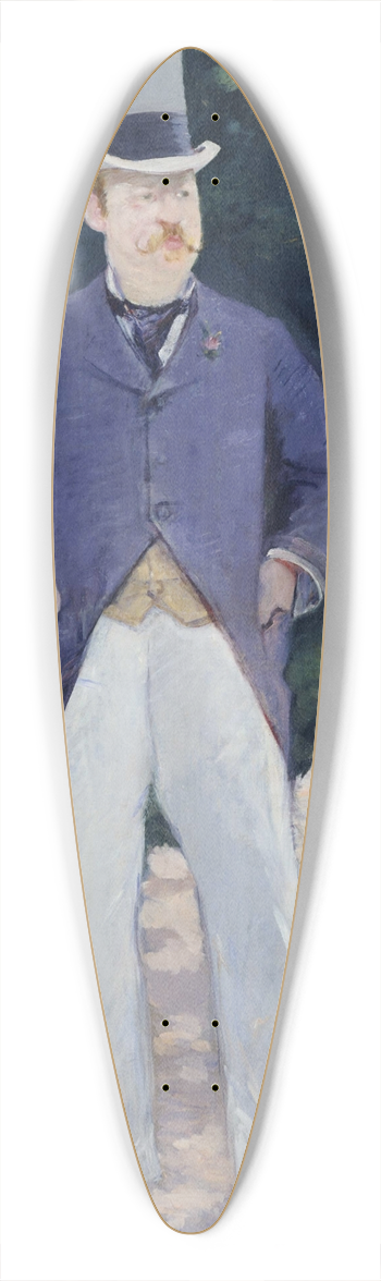 douard Manet - Portrait Of Monsieur Brun 39.3 inch art pintail longboard deck