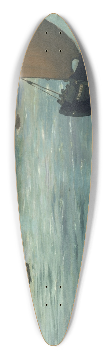 douard Manet - The Kearsarge at Boulogne 39.3 inch art pintail longboard deck