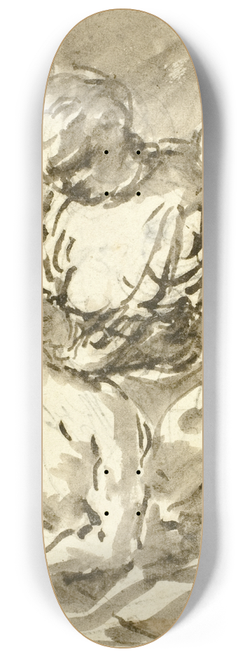 Abraham Bloemaert - Caritas Romana 8.25 inch art skate deck