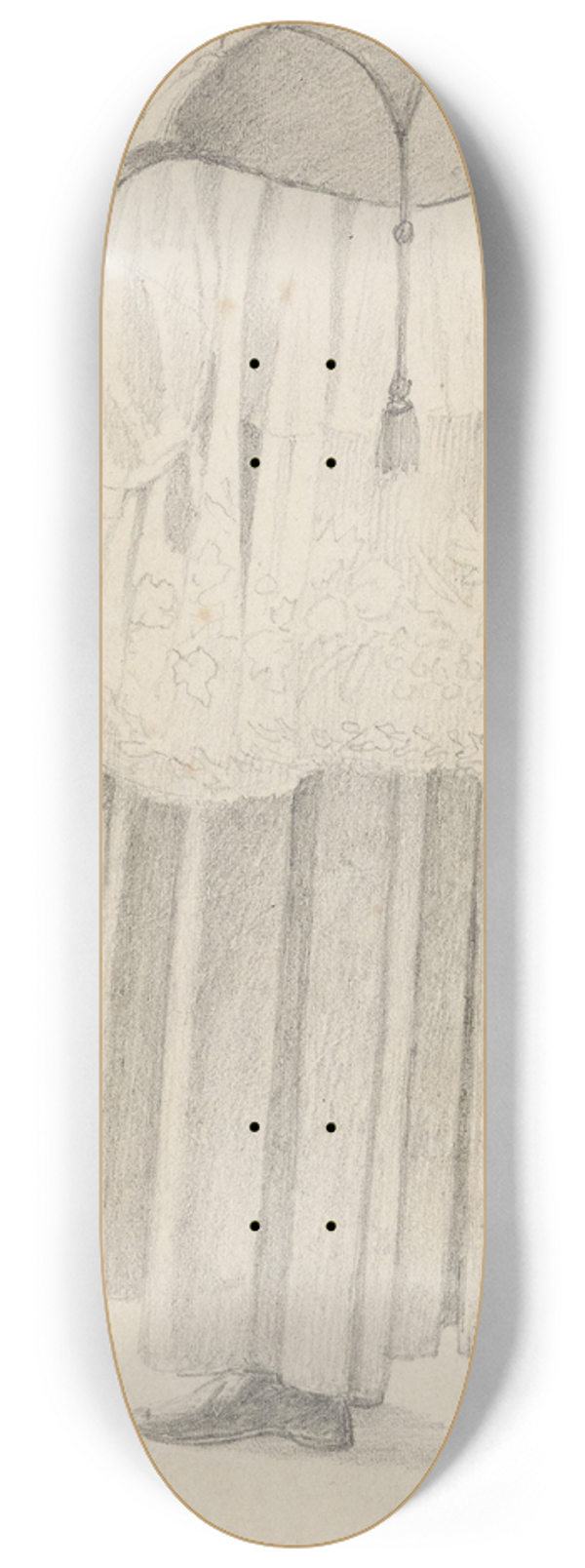 Adolph Tidemand - Katolsk geistlig, Berchtesgaden 8.25 inch art skate deck
