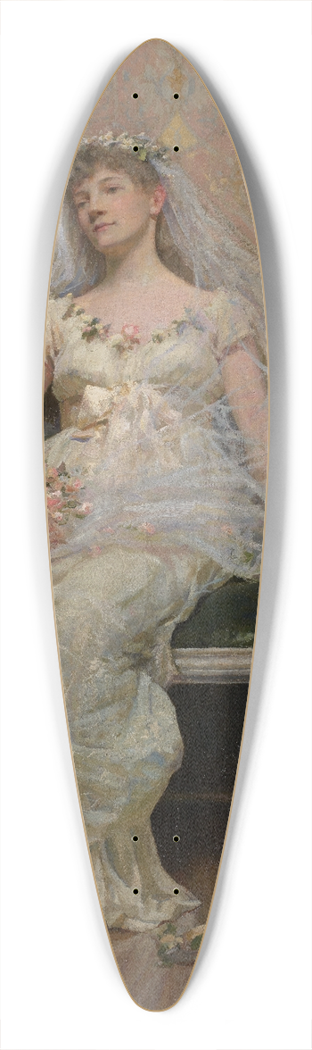 Douglas Volk - After the Reception 39.3 inch art pintail longboard deck