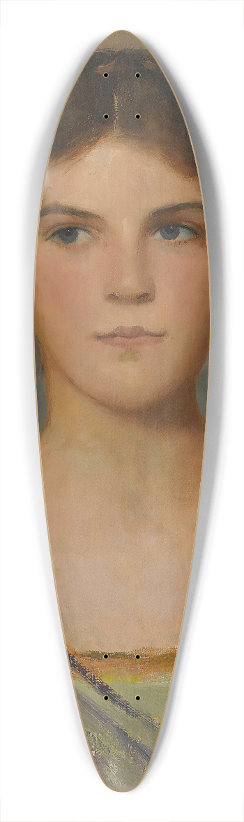 Douglas Volk - Portrait Of The Artists Daughter 39.3 inch art pintail longboard deck