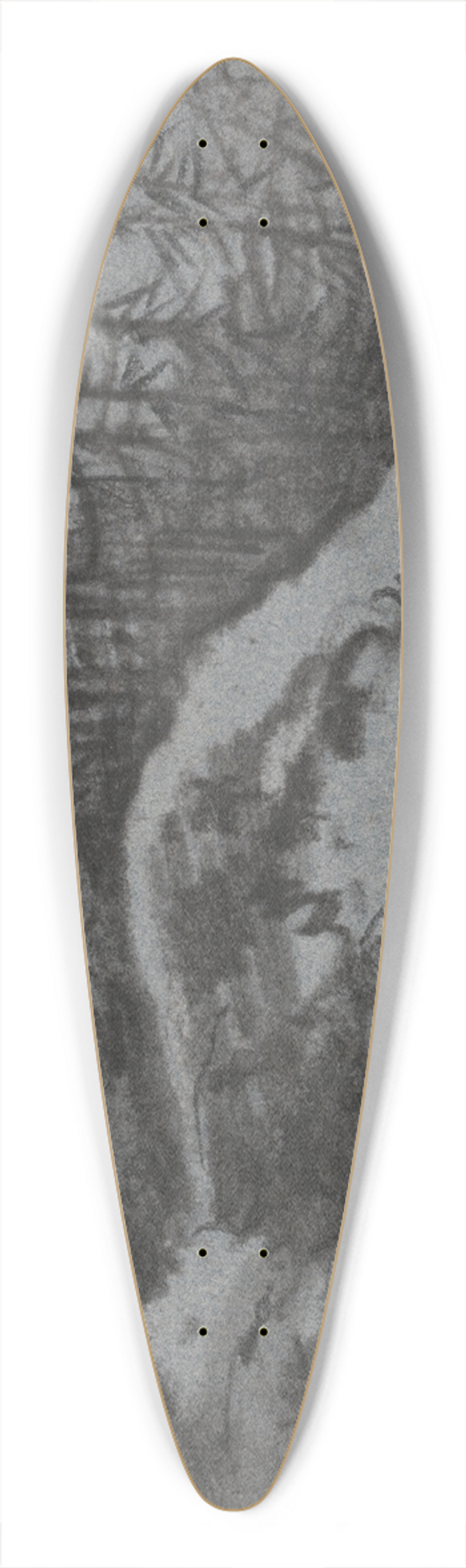 Dr. Thomas Monro - Composition of Rocks and Pine Trees 39.3 inch art pintail longboard deck