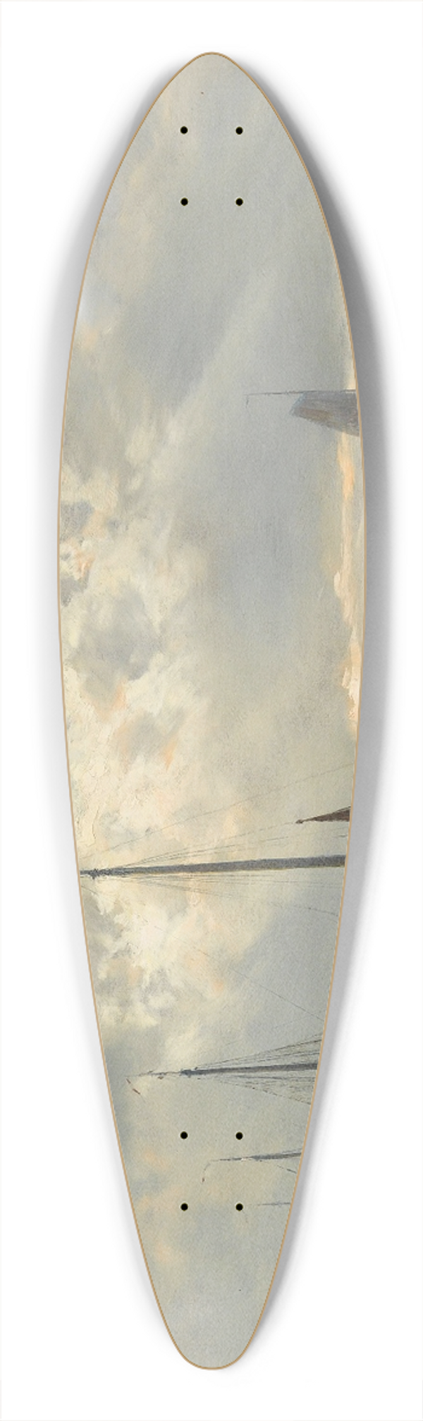 Dsir Thomassin - Heimkehr der Fischer 39.3 inch art pintail longboard deck
