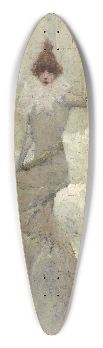 Dudley Hardy - Sarah Bernhardt 39.3 inch art pintail longboard deck
