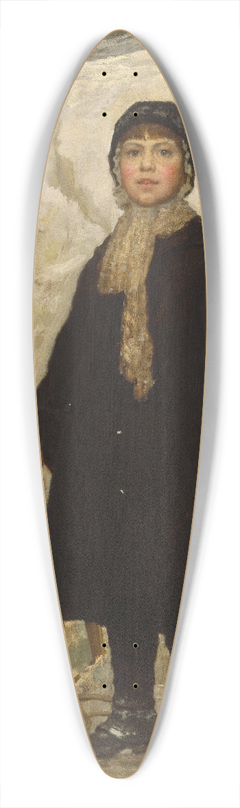 Eastman Johnson - Portrait Of A Child 39.3 inch art pintail longboard deck
