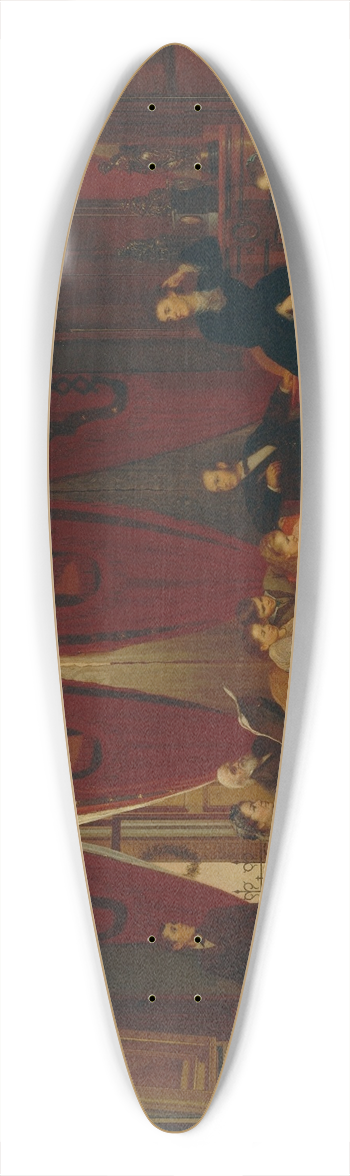 Eastman Johnson - The Hatch Family 39.3 inch art pintail longboard deck