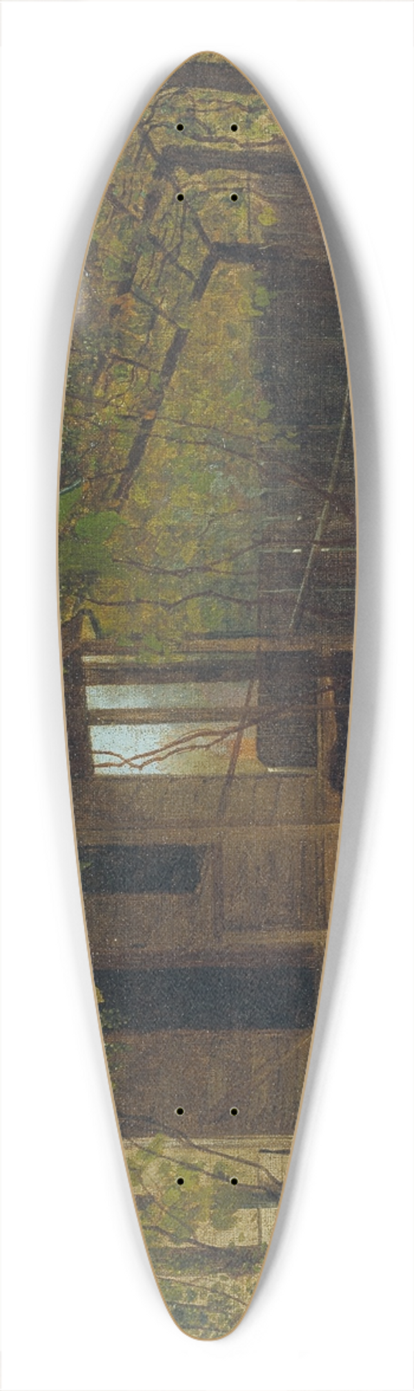 Eastman Johnson - Under the Vines 39.3 inch art pintail longboard deck